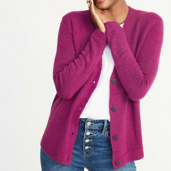 Old Navy Tops - Old Navy Slouchy Soft-Brushed V-Neck Cardi New